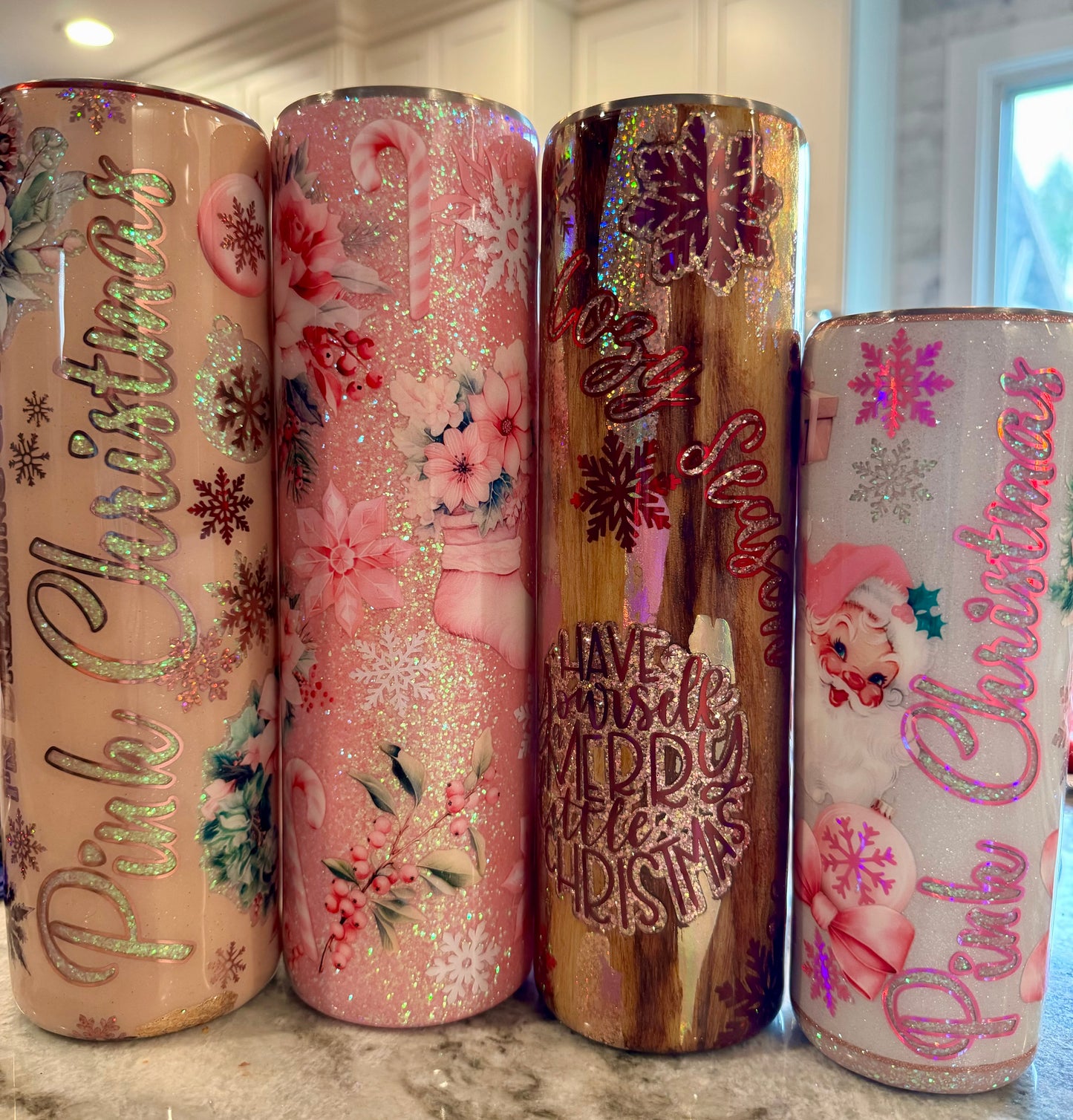 DECALED (Holiday/sports/whatever) PEEKABOO 40oz handle 4-6 weeks