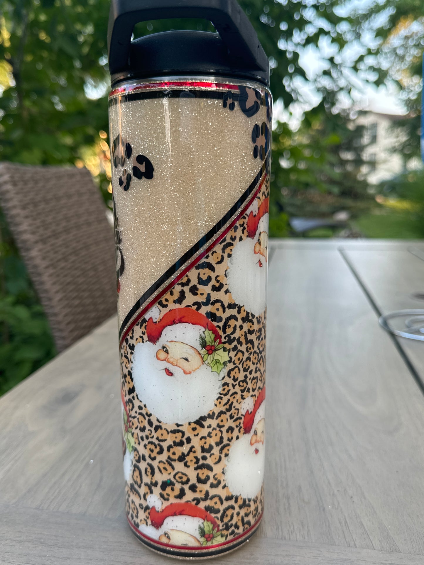 30 oz  Duo vinyl V-Split and decal Santa