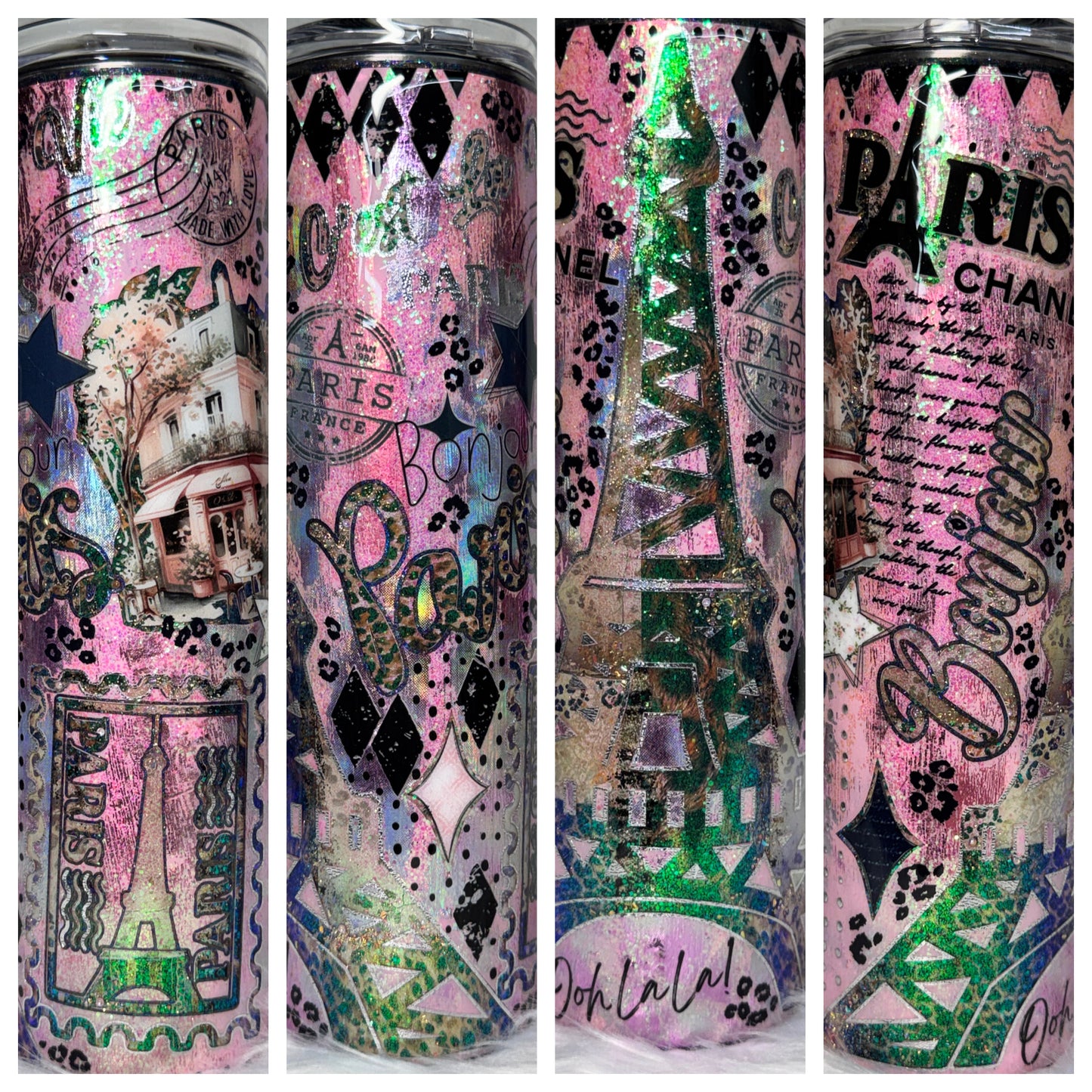 35 oz decaled glitter peekaboo Paris