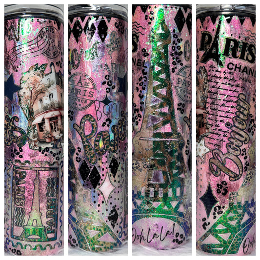 35 oz decaled glitter peekaboo Paris