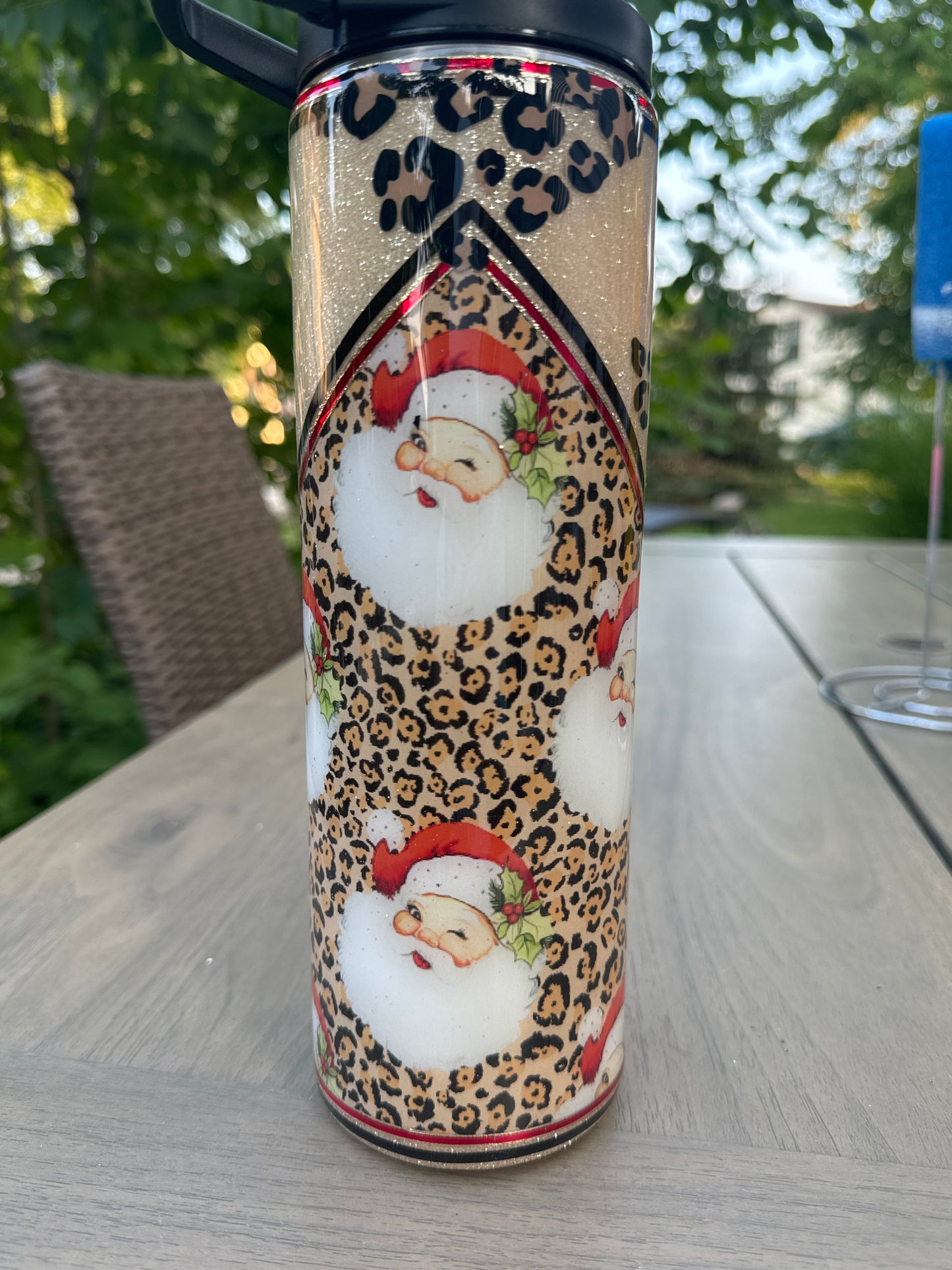 30 oz  Duo vinyl V-Split and decal Santa