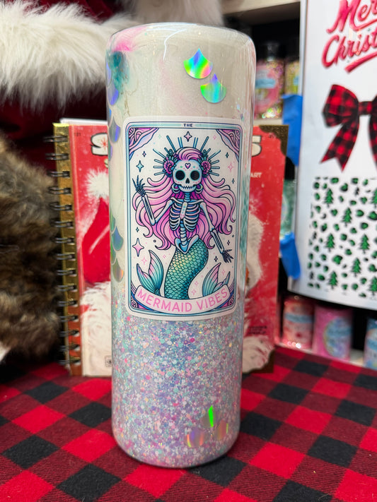 Glow glitter simple mermaid 30 oz