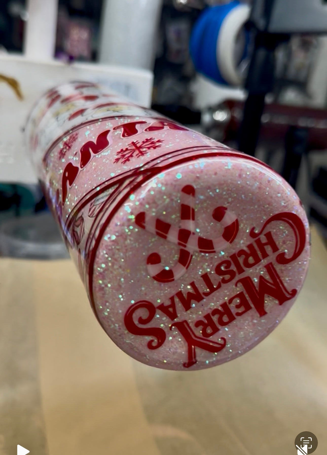 30 oz  Duo Red and pink Christmas