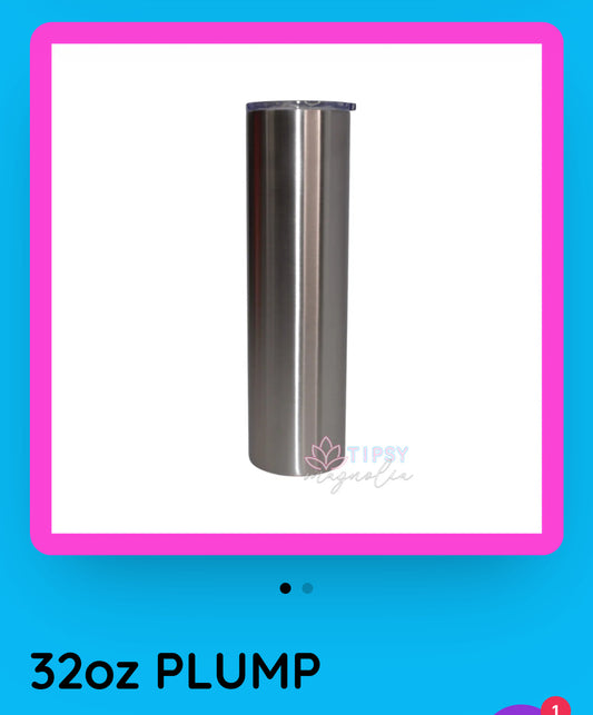 32 oz Tipsy Magnolia Custom ink/foil/decal/vinyl