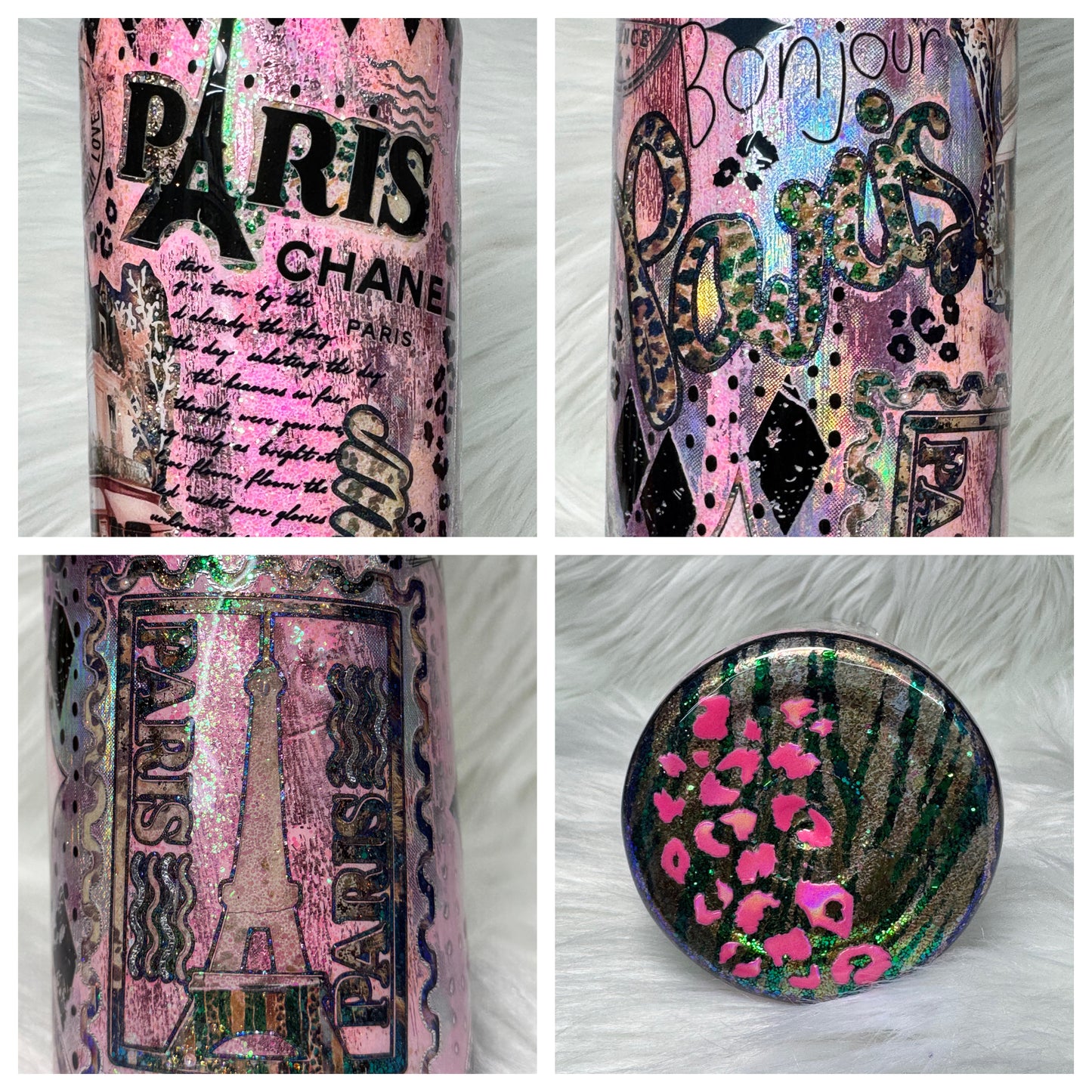 35 oz decaled glitter peekaboo Paris