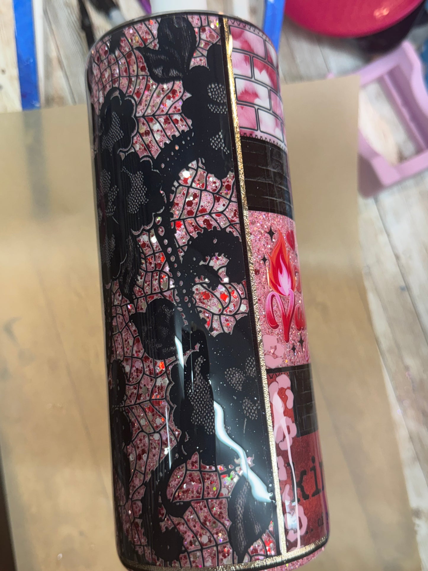 30 oz “fatty” Anti Valentine- needs 2 more coats of epoxy or more