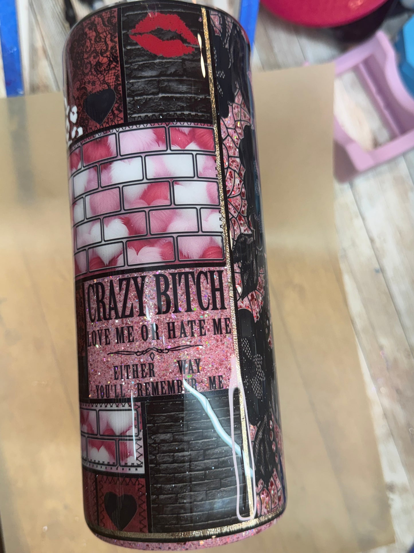 30 oz “fatty” Anti Valentine- needs 2 more coats of epoxy or more